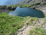 In basso il laghetto e il bivacco......